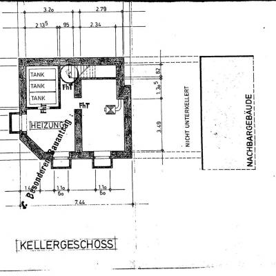 Kellergeschoss Anbau Efh